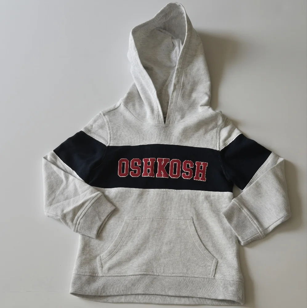 OshKosh/Gray and‎ Blue Hoodie/Size 6/6A